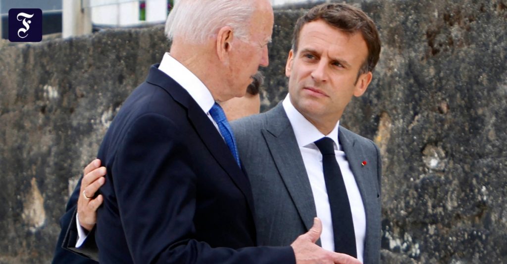 Macron and Biden agree to ‘deep consultations’ in submarine dispute