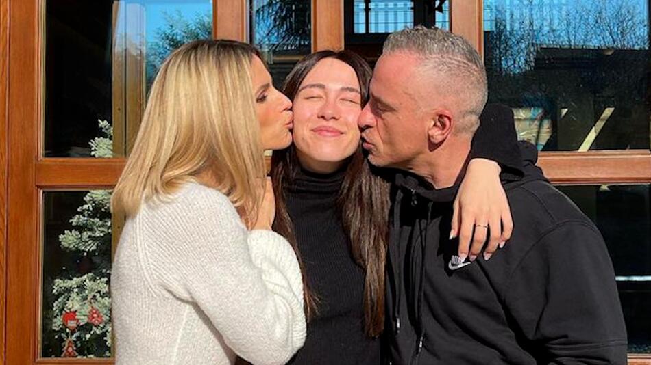 Rare family photo: Michelle Hunziker and Eros Ramazzotti celebrate their daughter's birthday